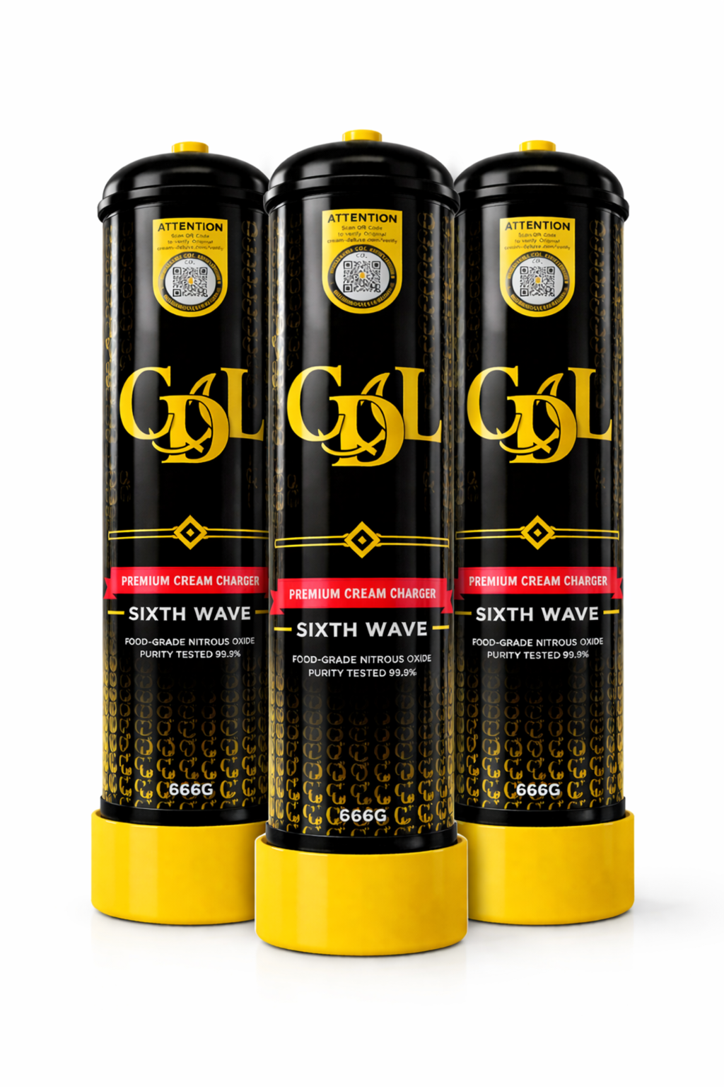 Cream Deluxe CDL 666g N20 Cream Charger - 3 Can